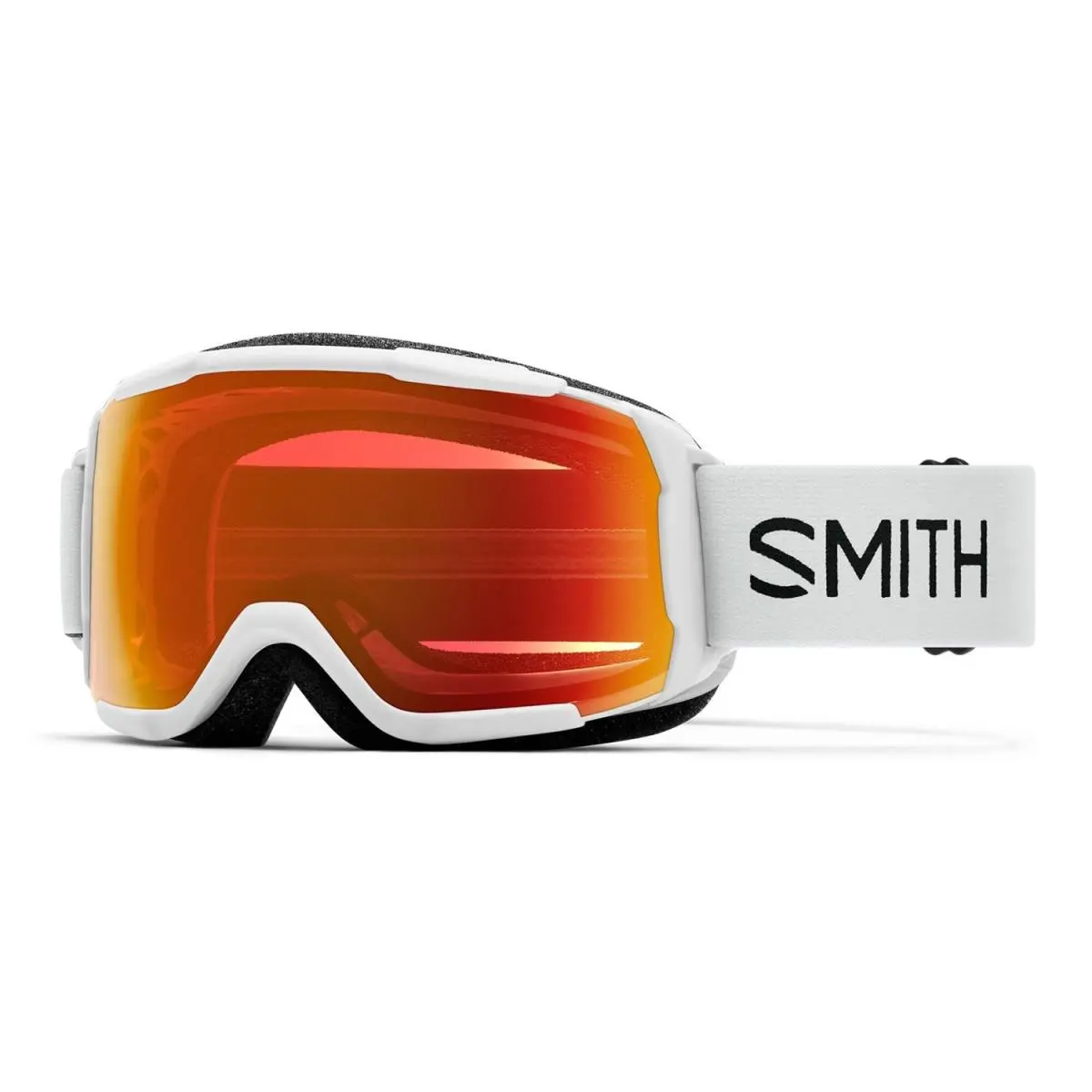 Smith Grom Youth Snow Goggles White Frame Chromapop Everyday Red Mirror Lens