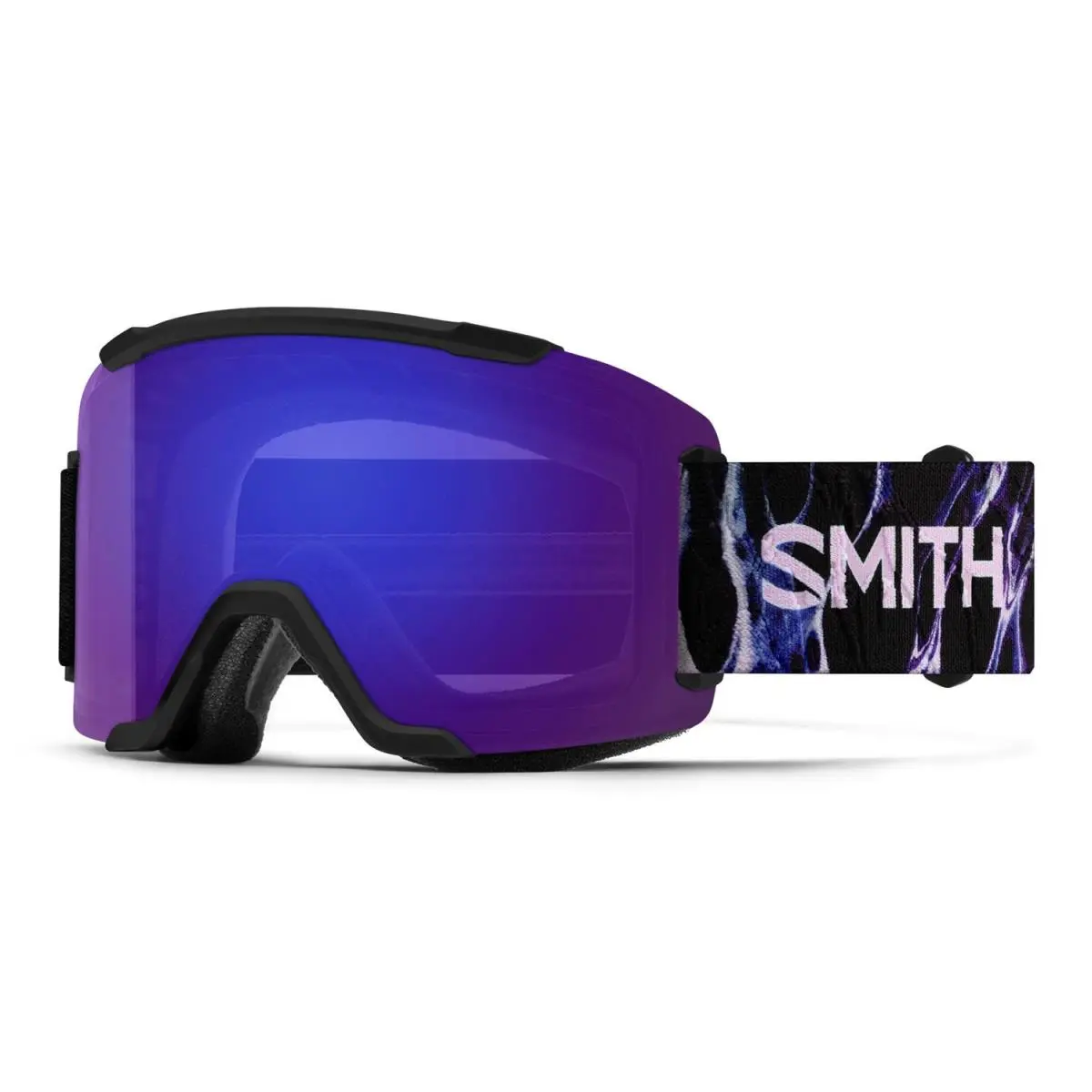 Smith Squad Snow Goggles Black Flex Plasma Everyday Violet Mirror Lens + Bonus