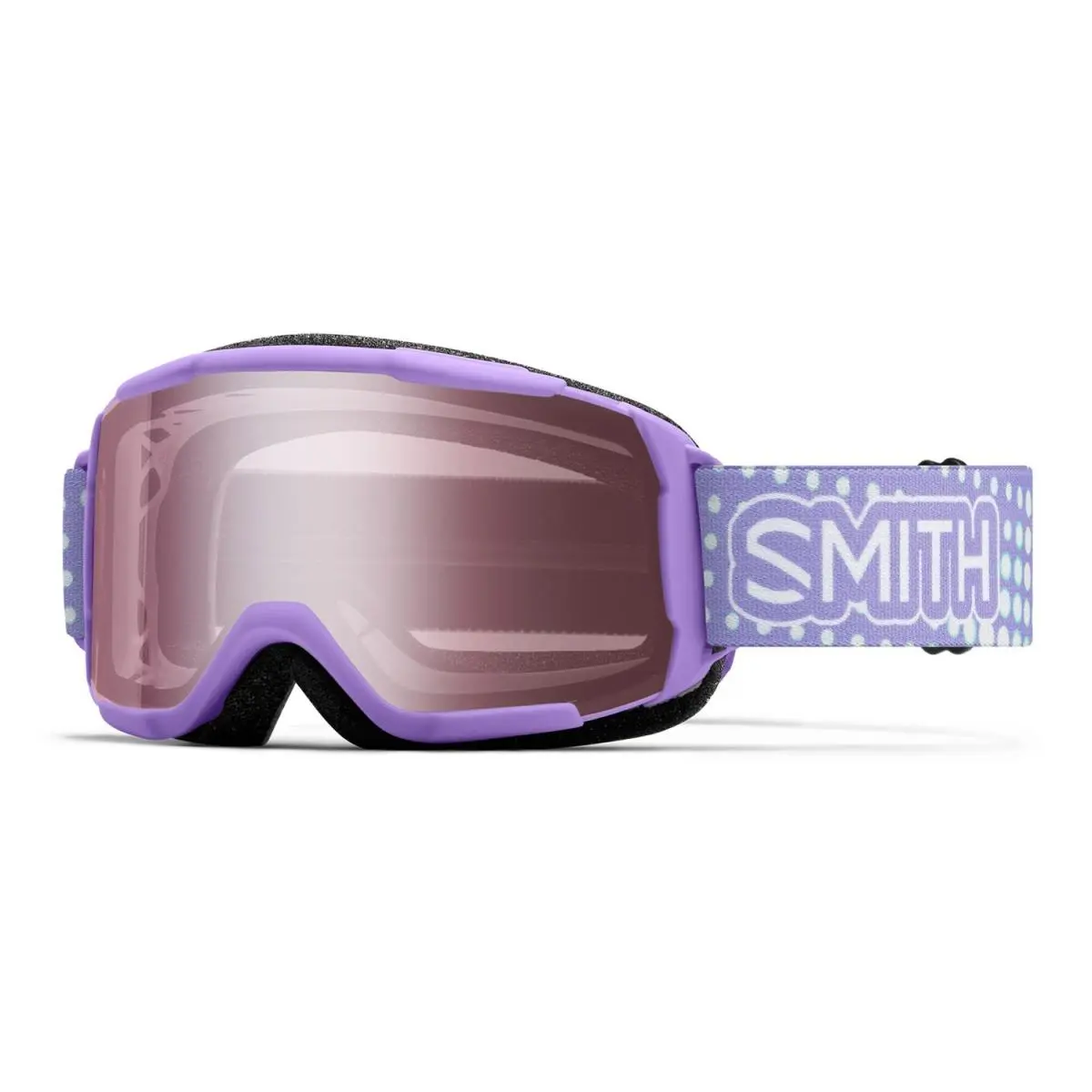 Smith Daredevil Youth Snow Goggles Light Lavender Dot Clouds Ignitor Mirror Lens by Smith Optics