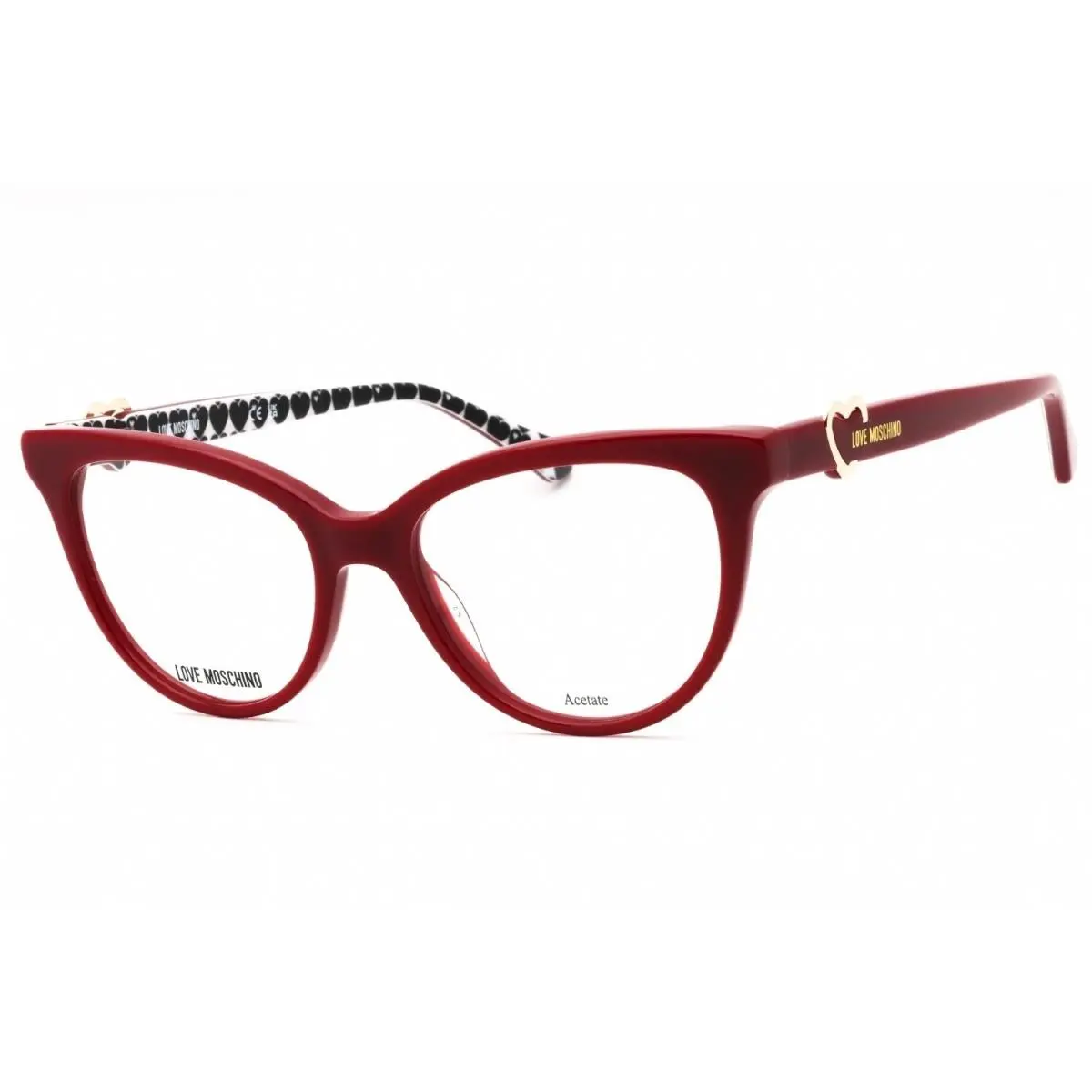 Moschino Love MOL609-C9A-52 Eyeglasses Frame Size 52mm 17mm 140mm Red Women 716