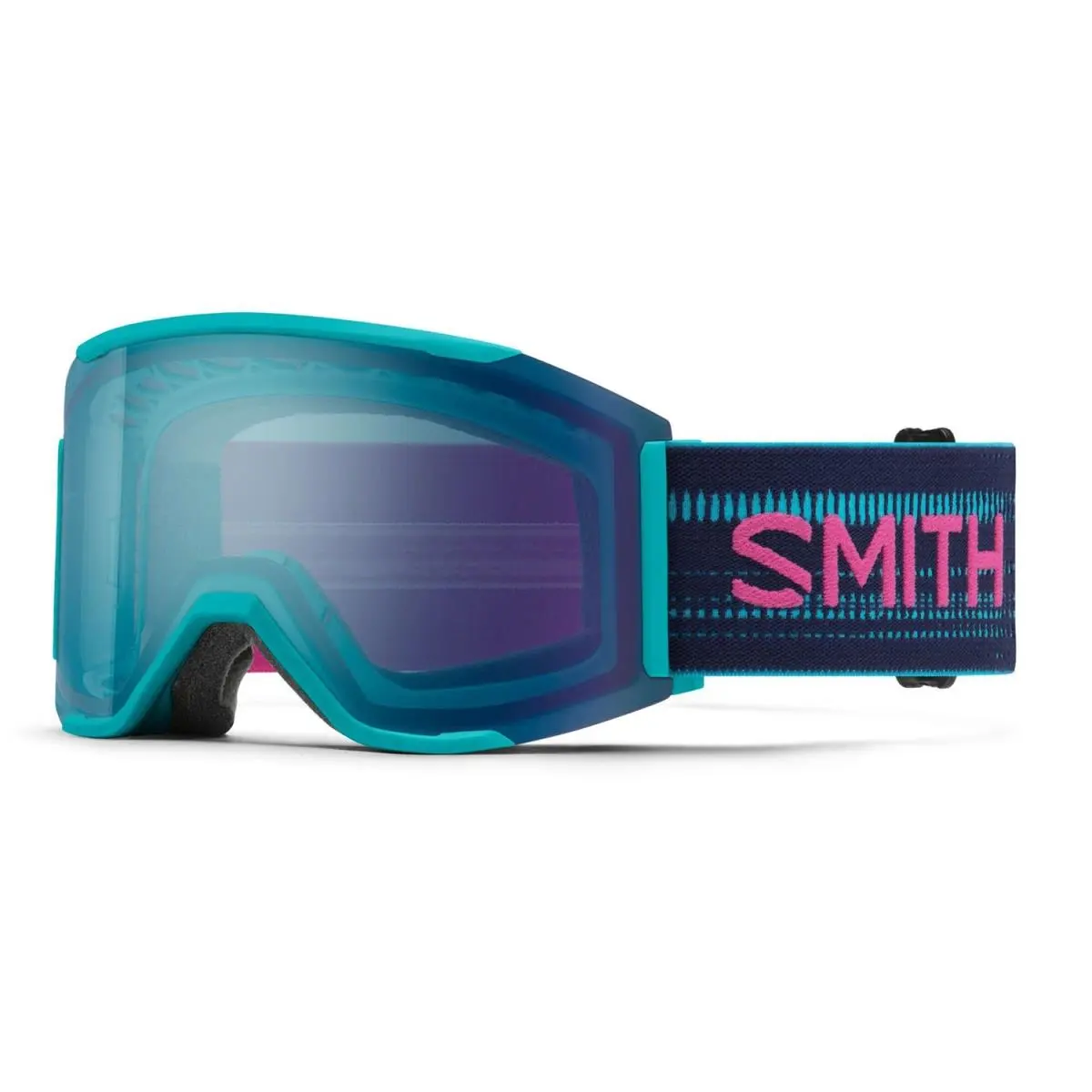 Smith Squad Mag Snow Goggles Tropic Chromapop Everyday Blue Mirror Lens + Bonus
