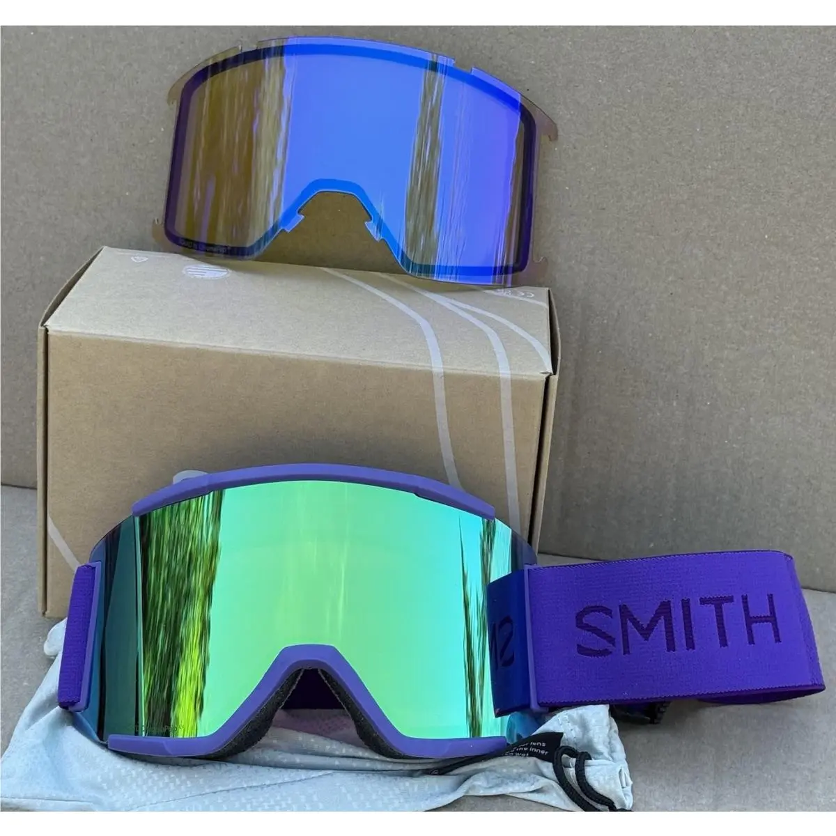 Smith Squad XL Goggles Purple Haze Chromapop Everyday Green