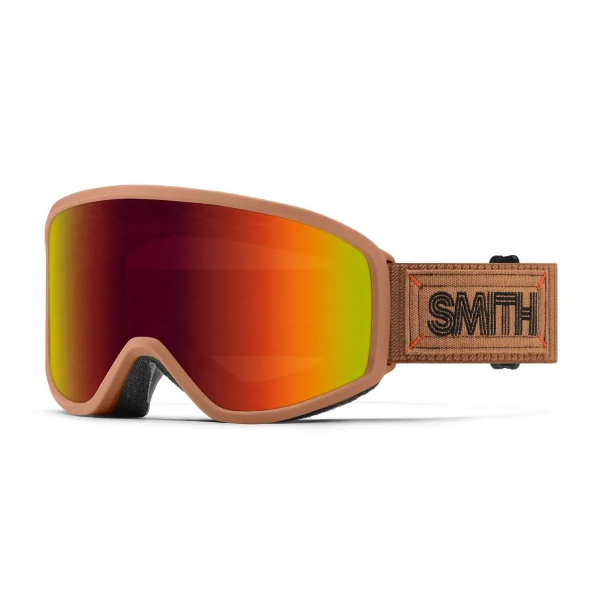 Smith Reason Otg Ski / Snow Goggles Camel Warm Steel Red Sol-x Mirror Lens
