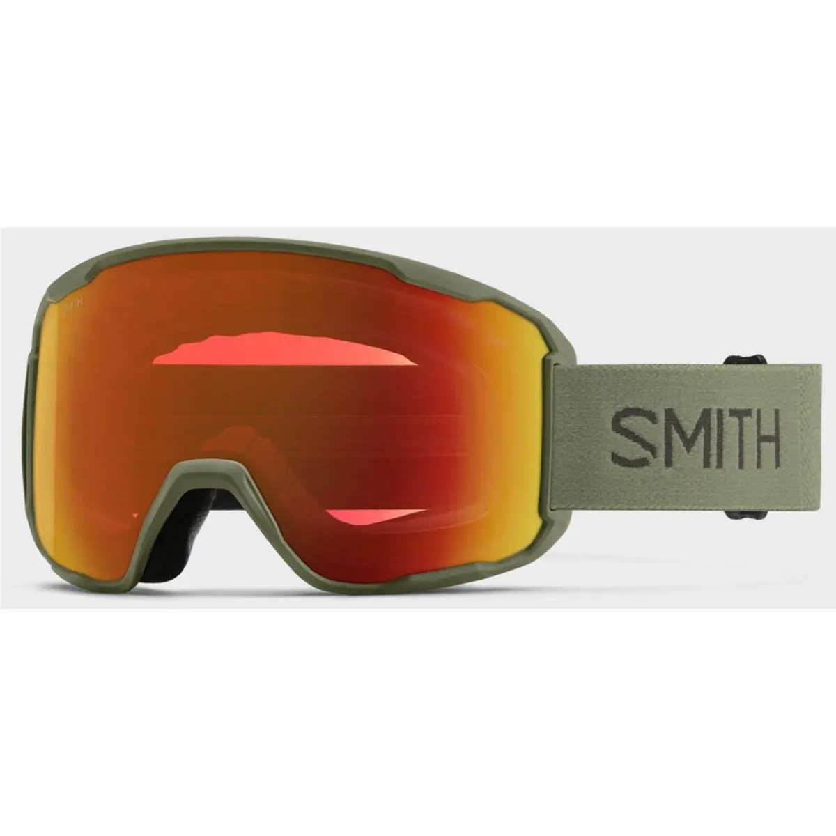 Smith Preview Ski Snowboard Goggles Fatigue Green Cpe Red Mirror