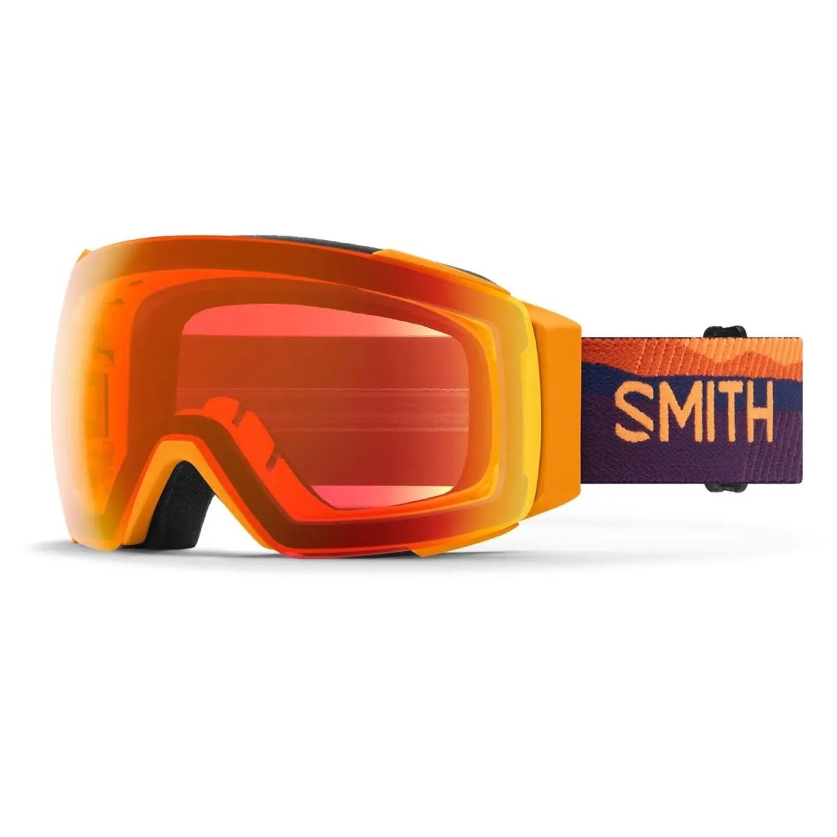 Smith I/o Mag Snow Goggles Electric Orange Sunrise Everyday Red Mirror + Bonus by Smith Optics