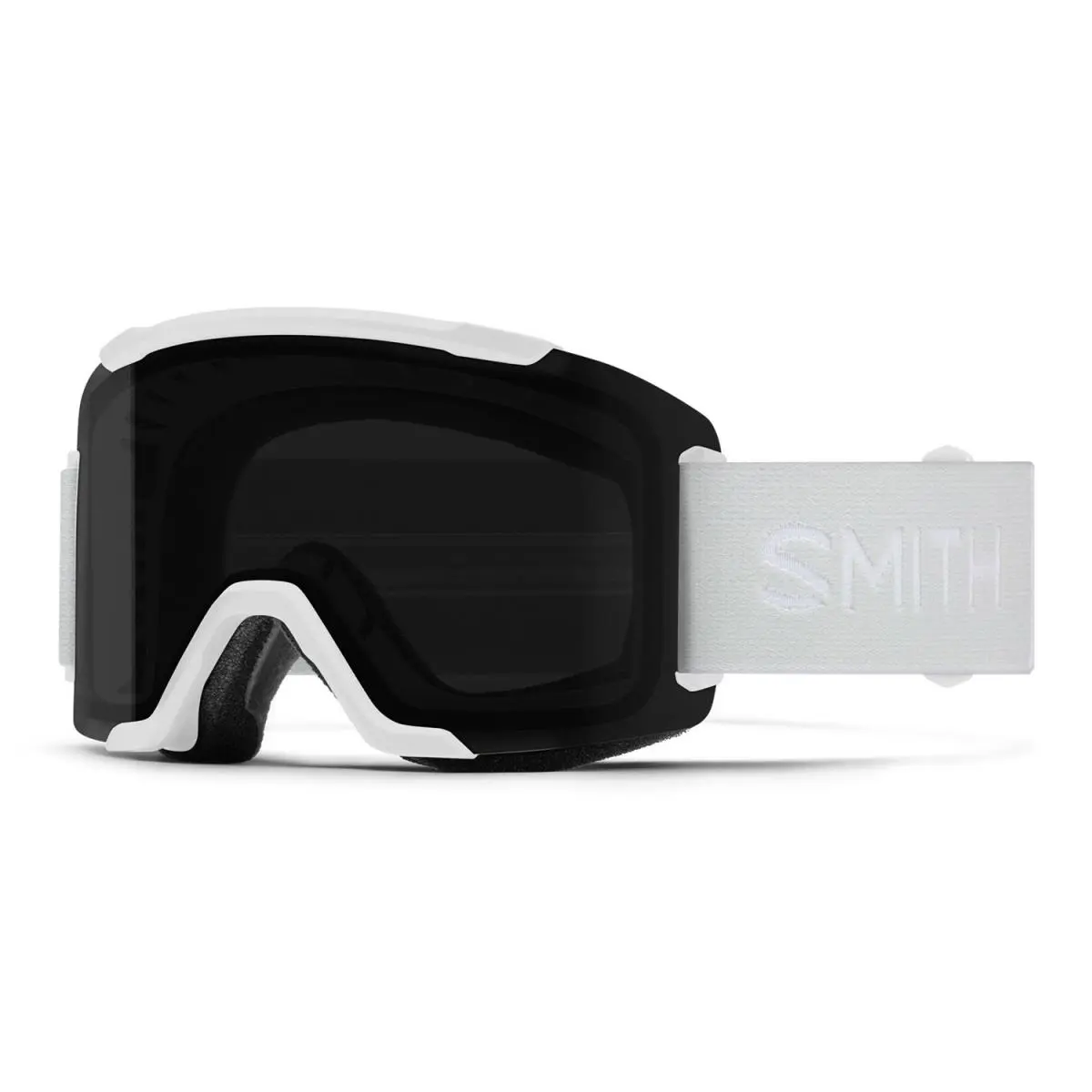 Smith Squad Snow Goggles White Vapor Frame Chromapop Sun Black Lens + Bonus by Smith Optics