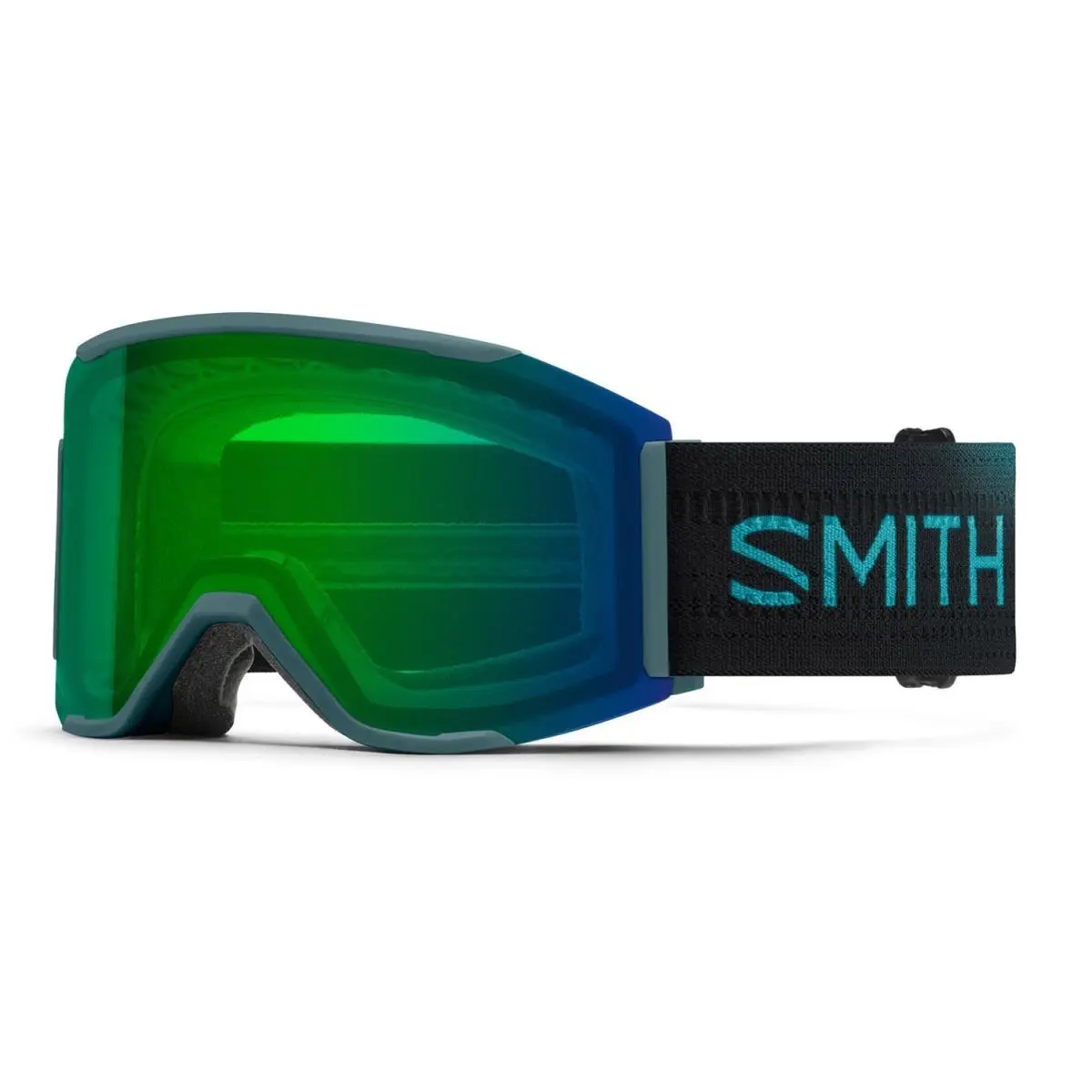 Smith Squad Mag Snow Goggles Cenote Chromapop Everyday Green Mirror Lens +bonus - Frame: Blue
