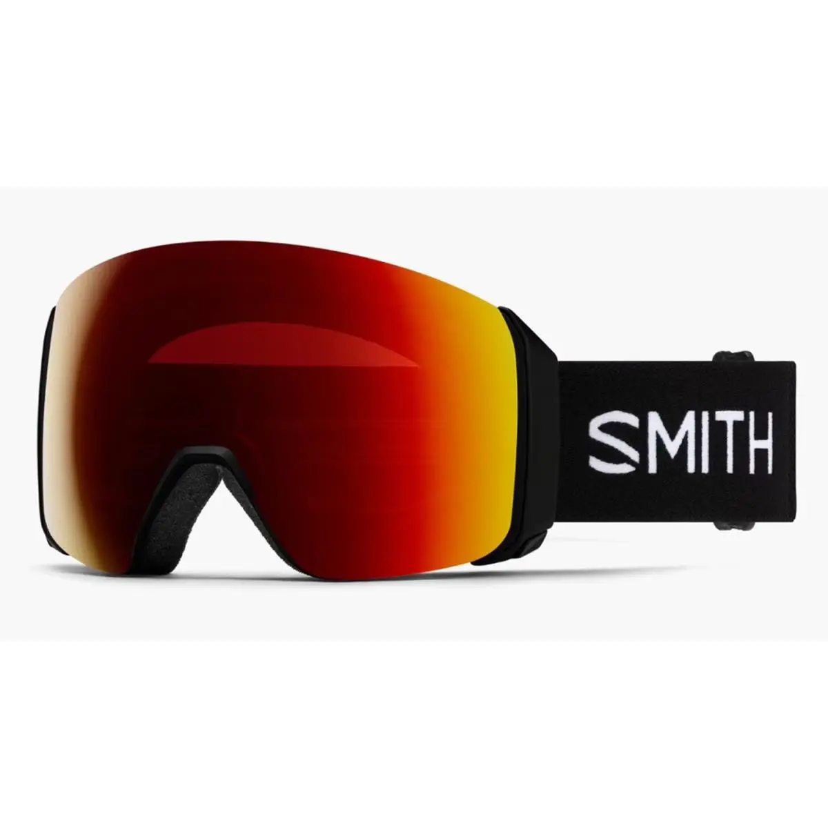Smith 4D Mag XL Ski Snowboard Goggles Black Chromapop Sun Red Mirror