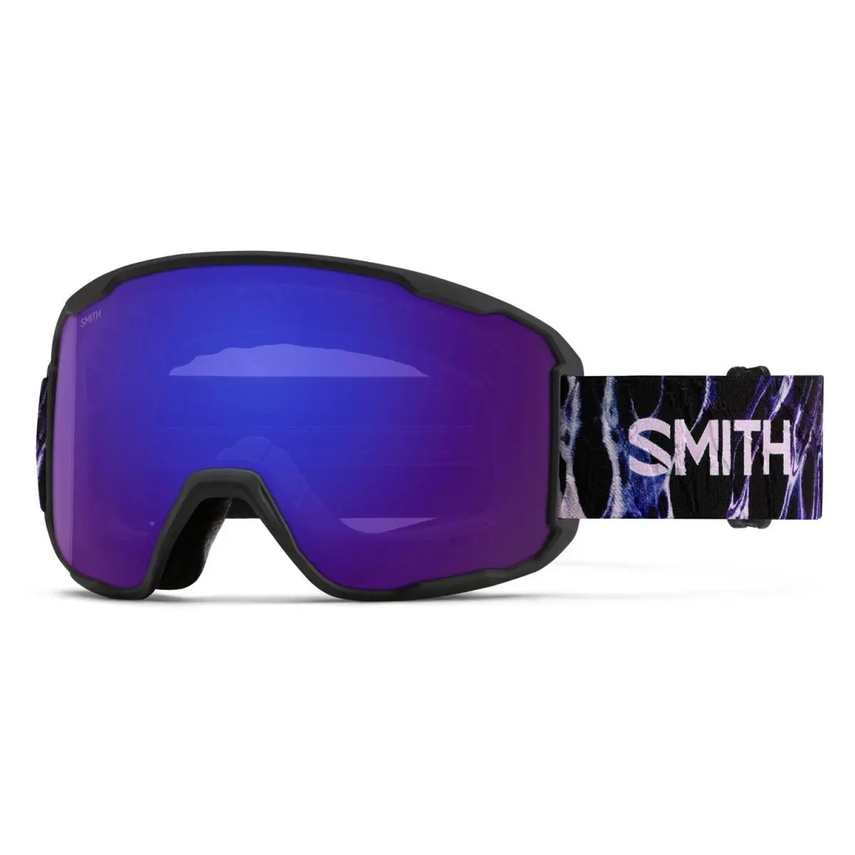 Smith Preview Ski / Snow Goggles Black Flex Plasma Everyday Violet Mirror Lens