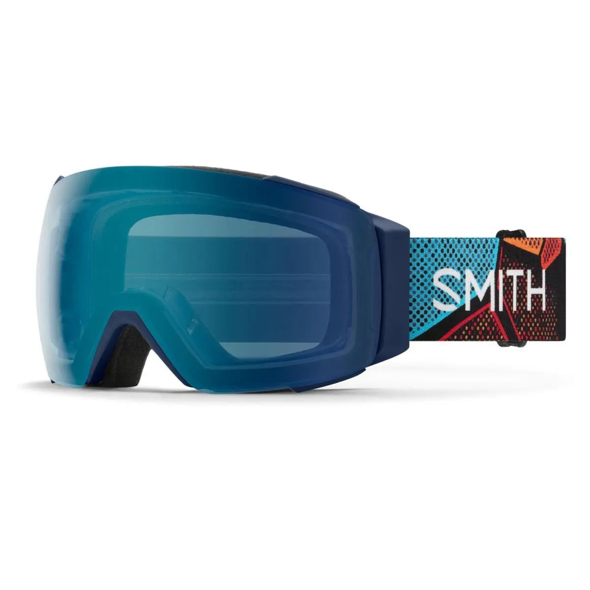 Smith I/o Mag Ski/ Snow Goggles Midnight Geo Alpine Everyday Blue Mirror +bonus - Frame: Blue