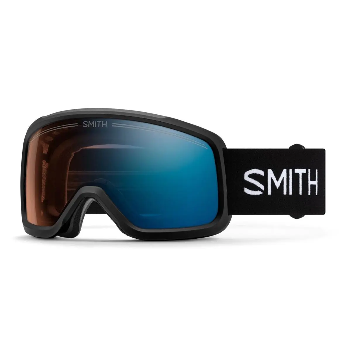 Smith Shakedown Snow Goggles Black Chromapop Pro Photochromic Blue Mirror Lens
