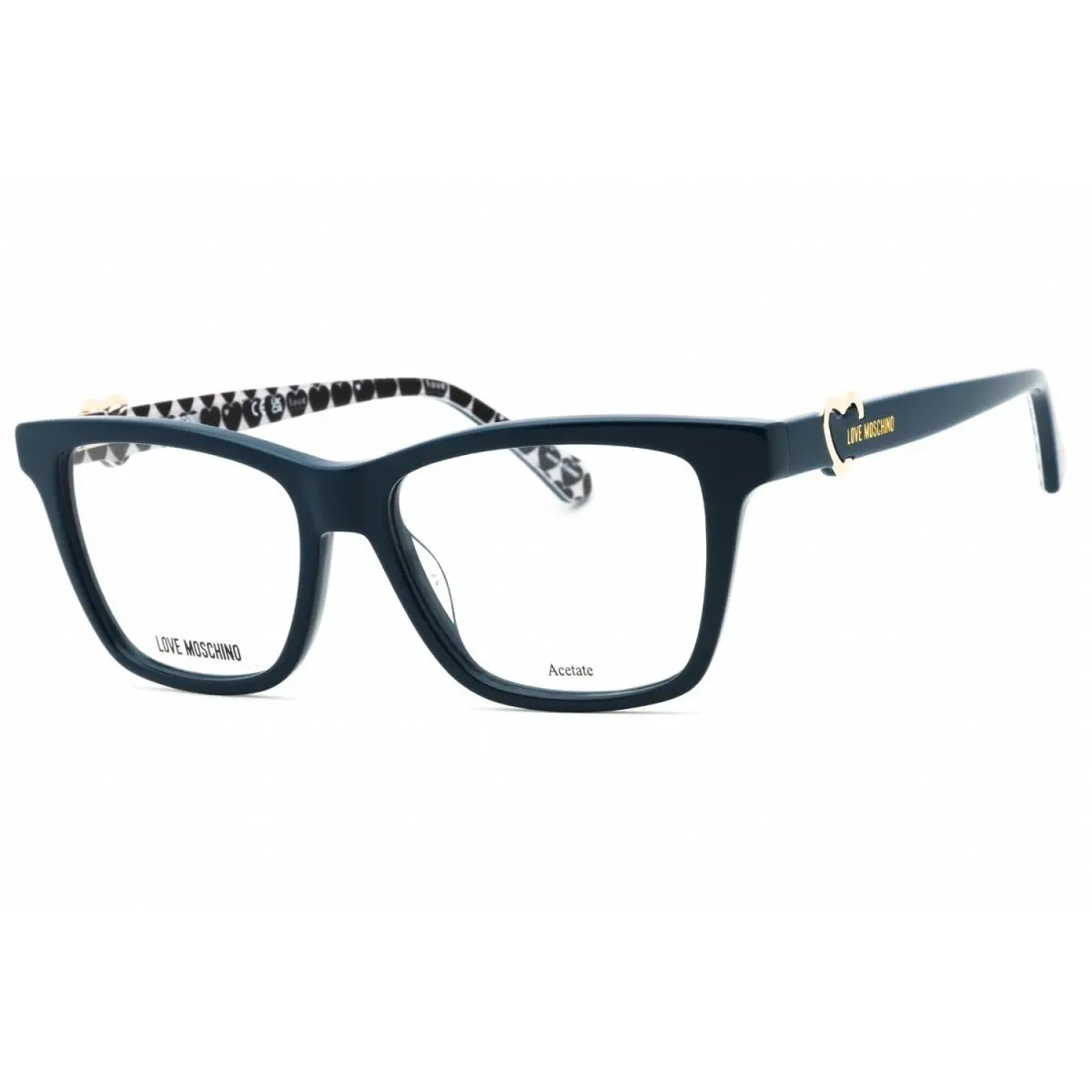 Moschino Love MOL610-PJP-52 Eyeglasses Frame Size 52mm 15mm 140mm Blue Women 71