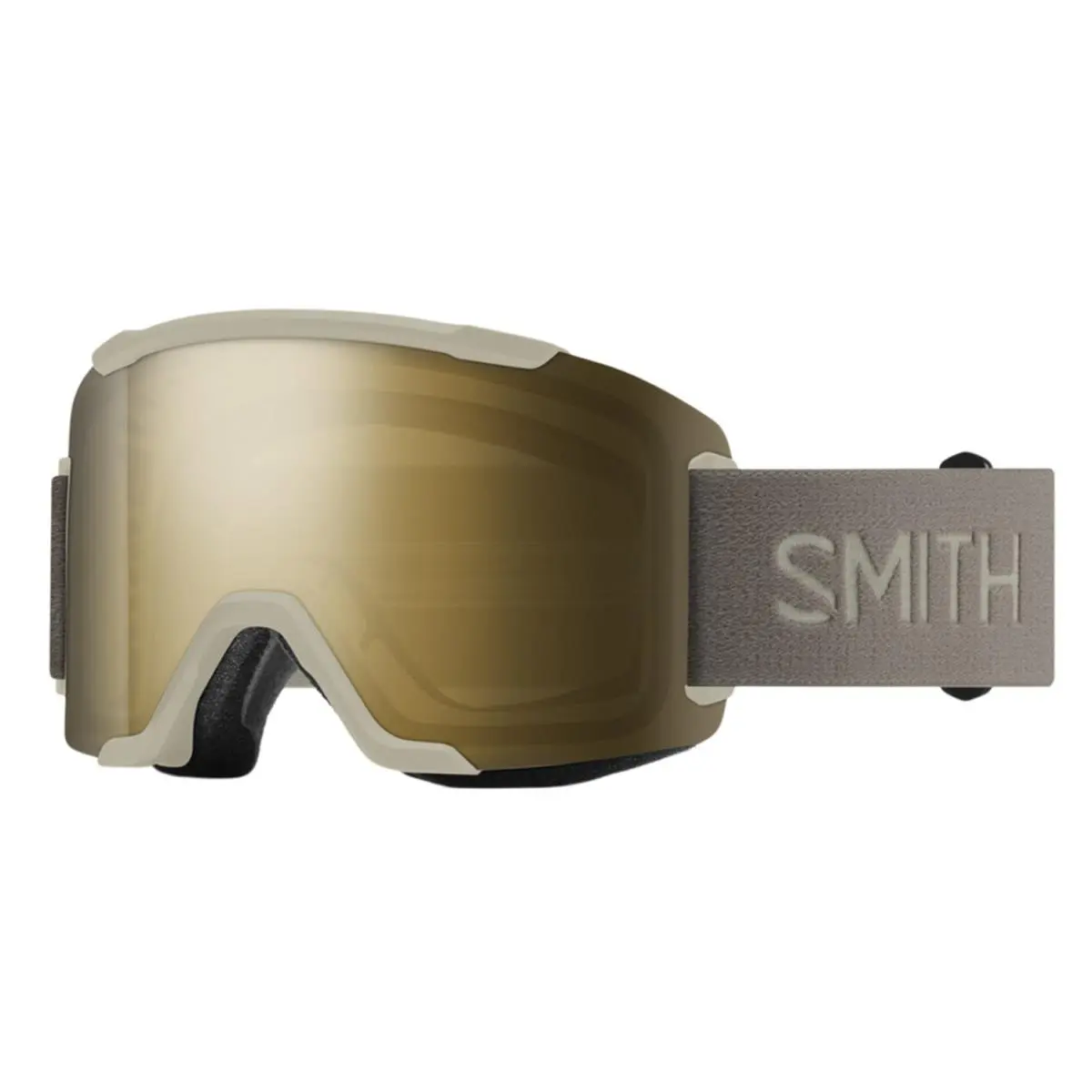 Smith Stash XL Ski Snowboard Goggles Chalk Cps Black Gold Mirror