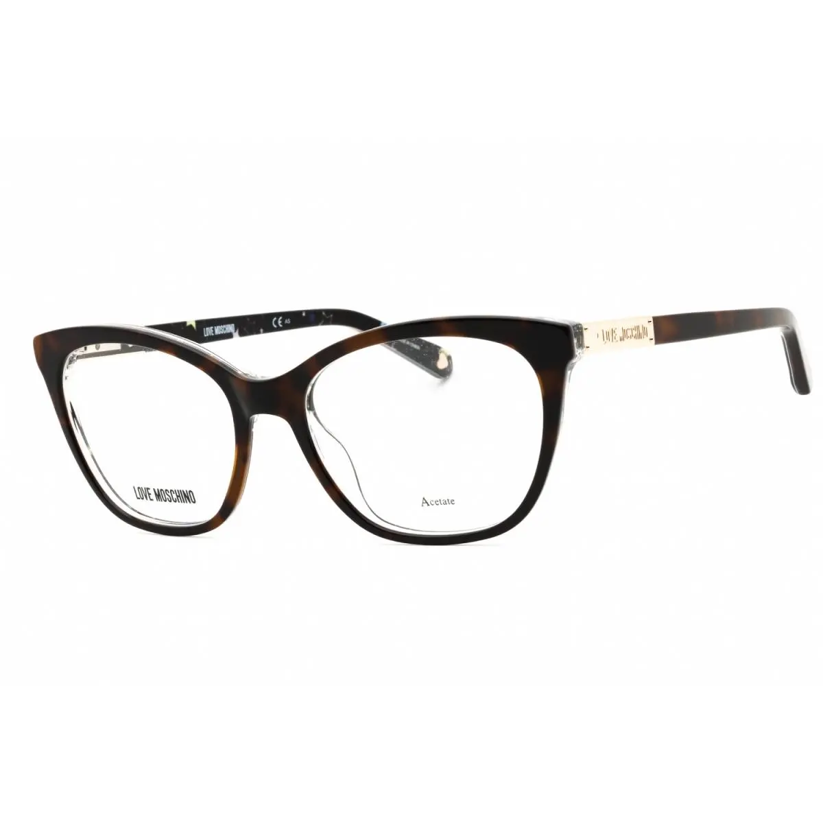 Moschino Love MOL563-086-52 Eyeglasses Frame Size 52mm 17mm 140mm Havana Women