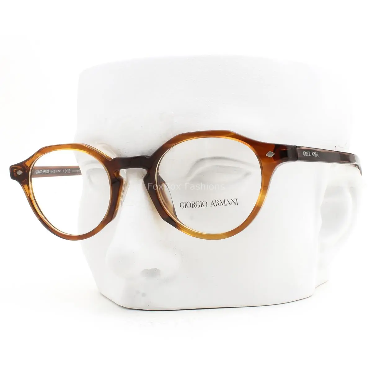Eyeglasses AR7264U 6162 Glasses Crystal Striped Brown 49mm W/case by Giorgio Armani
