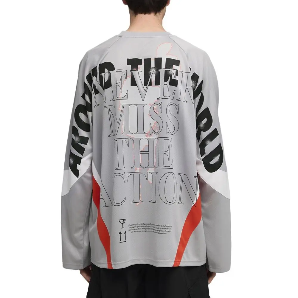 Puma clothing - PUMA Nine To Five VNeck Long Sleeve Jersey - 63250463 - Grey 2