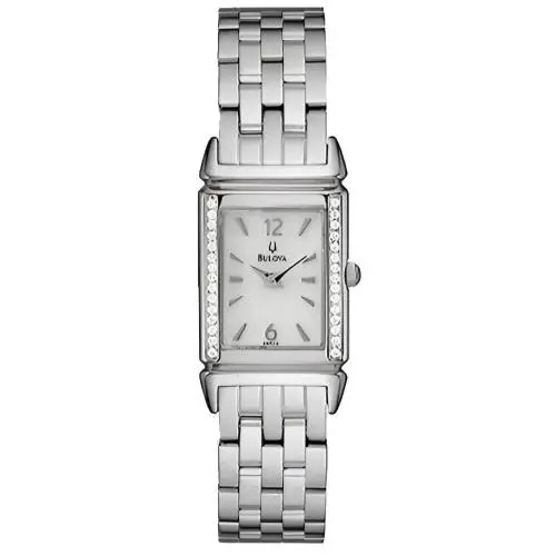 Diamonds Women Watch Stainless Steel Mother of Pearl Dial 96R113 by Bulova
