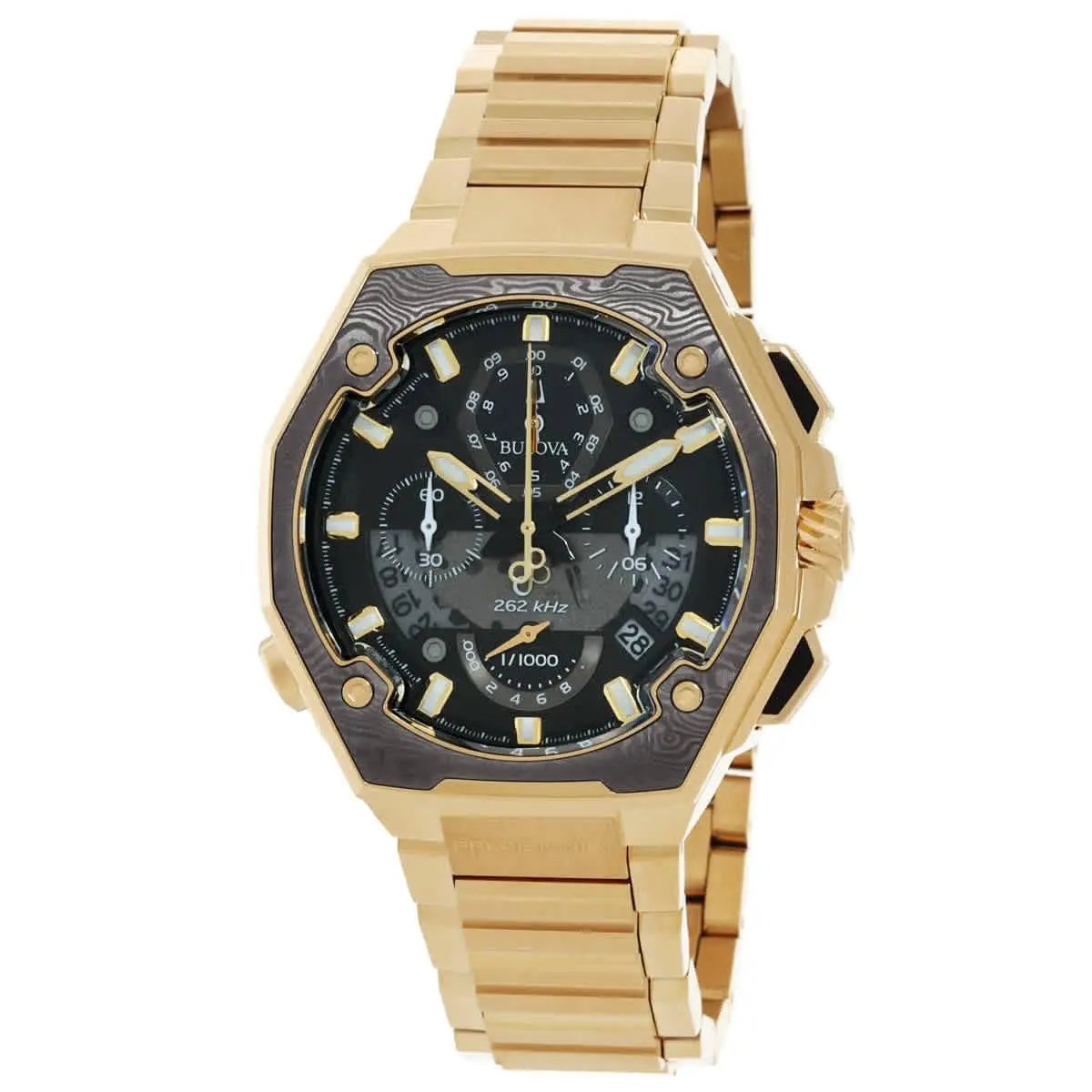 Bulova Series X Quartz Black Dial Men`s Watch 98B429