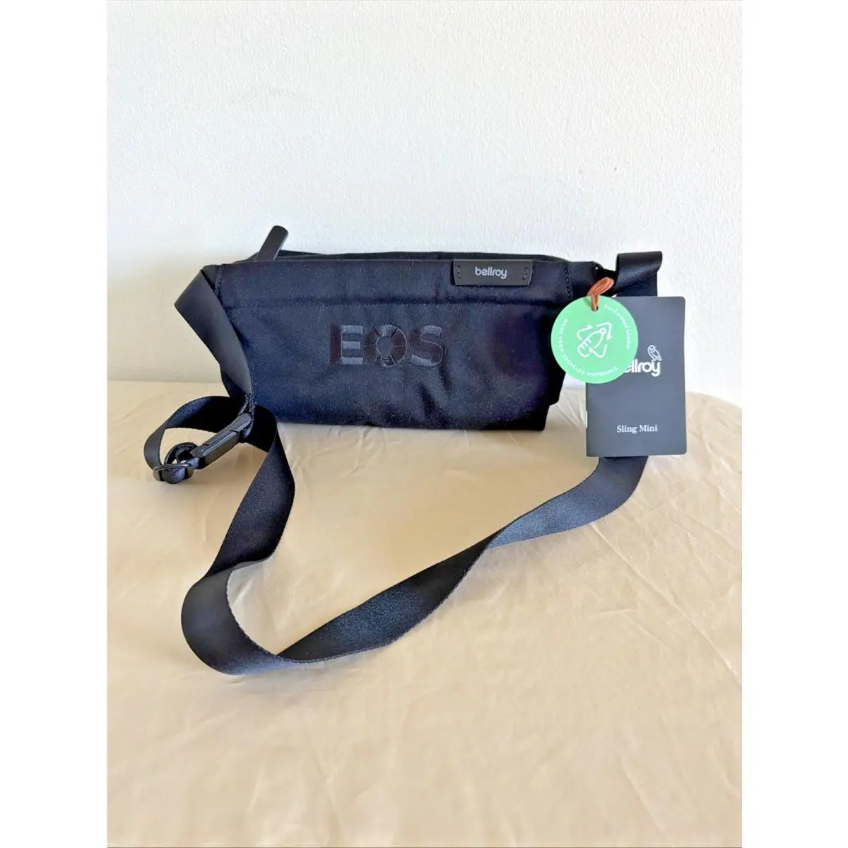 Bellroy Sling Mini 4L Bag Black - Eos Logo