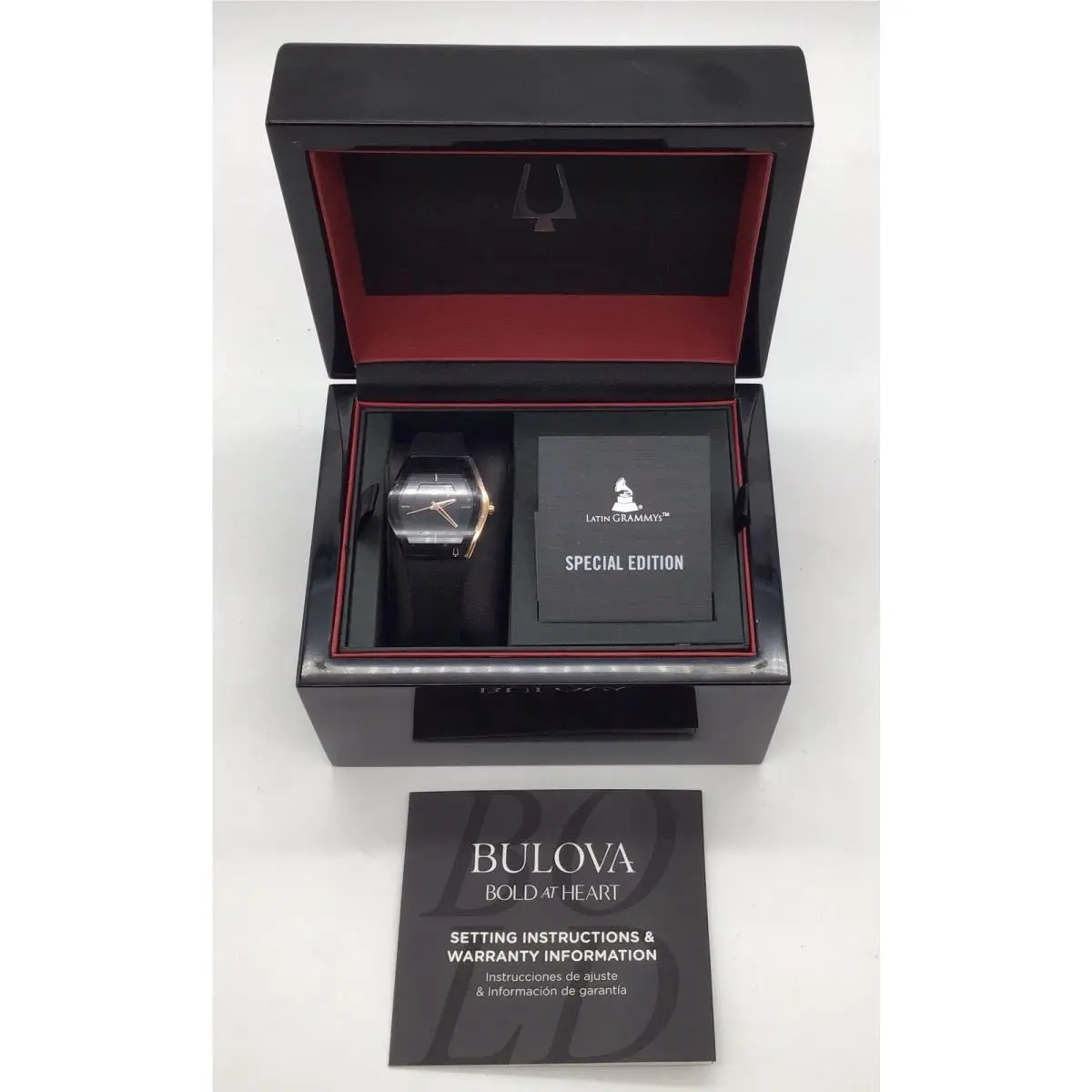 Bulova Women`s Latin Grammy`s Gemini Wristwatch IN Black 97L163