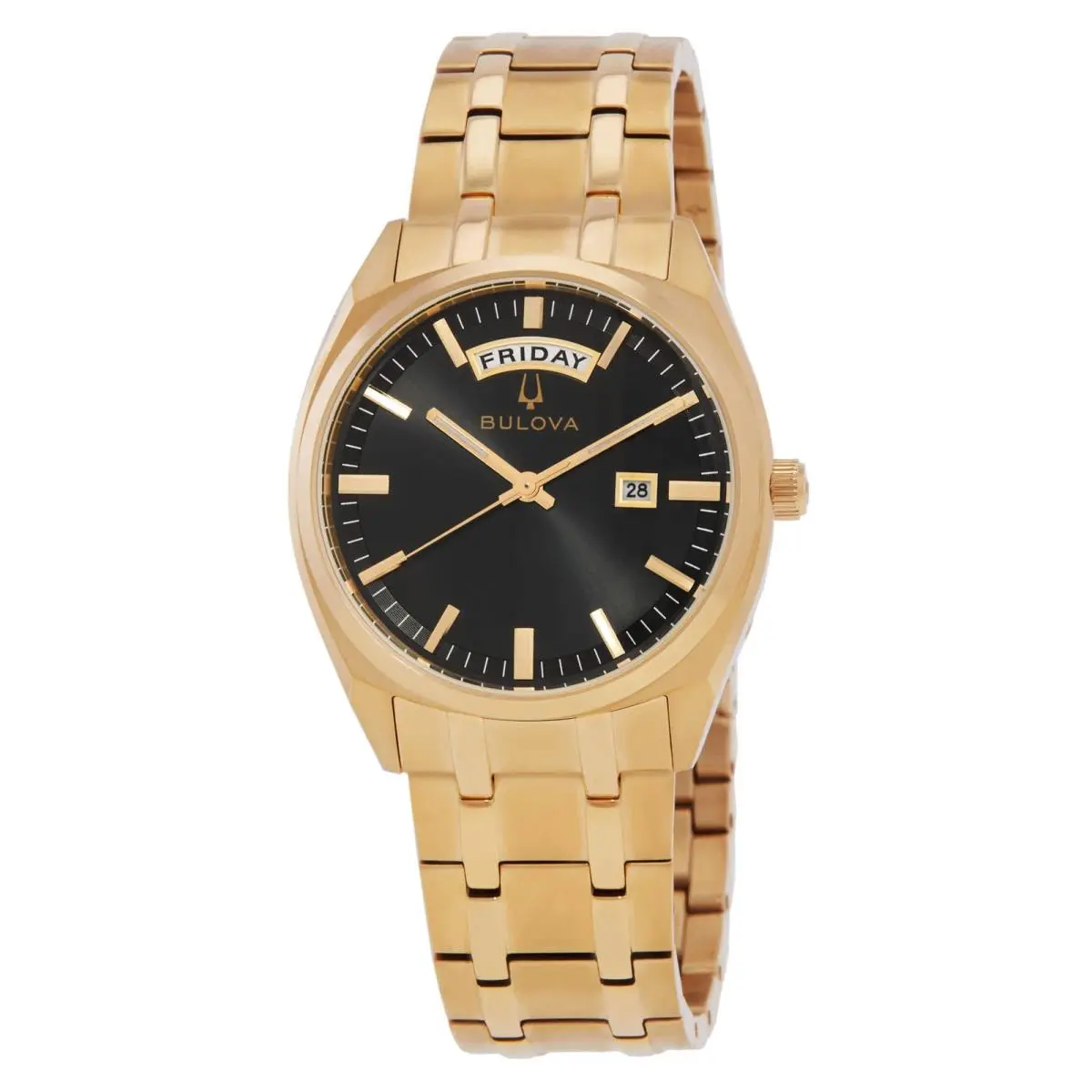 Bulova Surveyor Quartz Black Dial Men`s Watch 97C116
