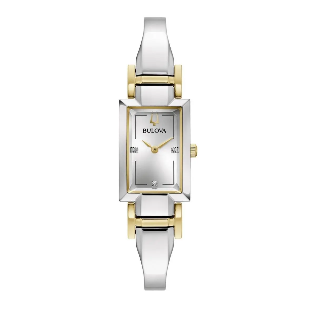Classic Diamond Two Tone Stainless Steel Women`s by Bulova