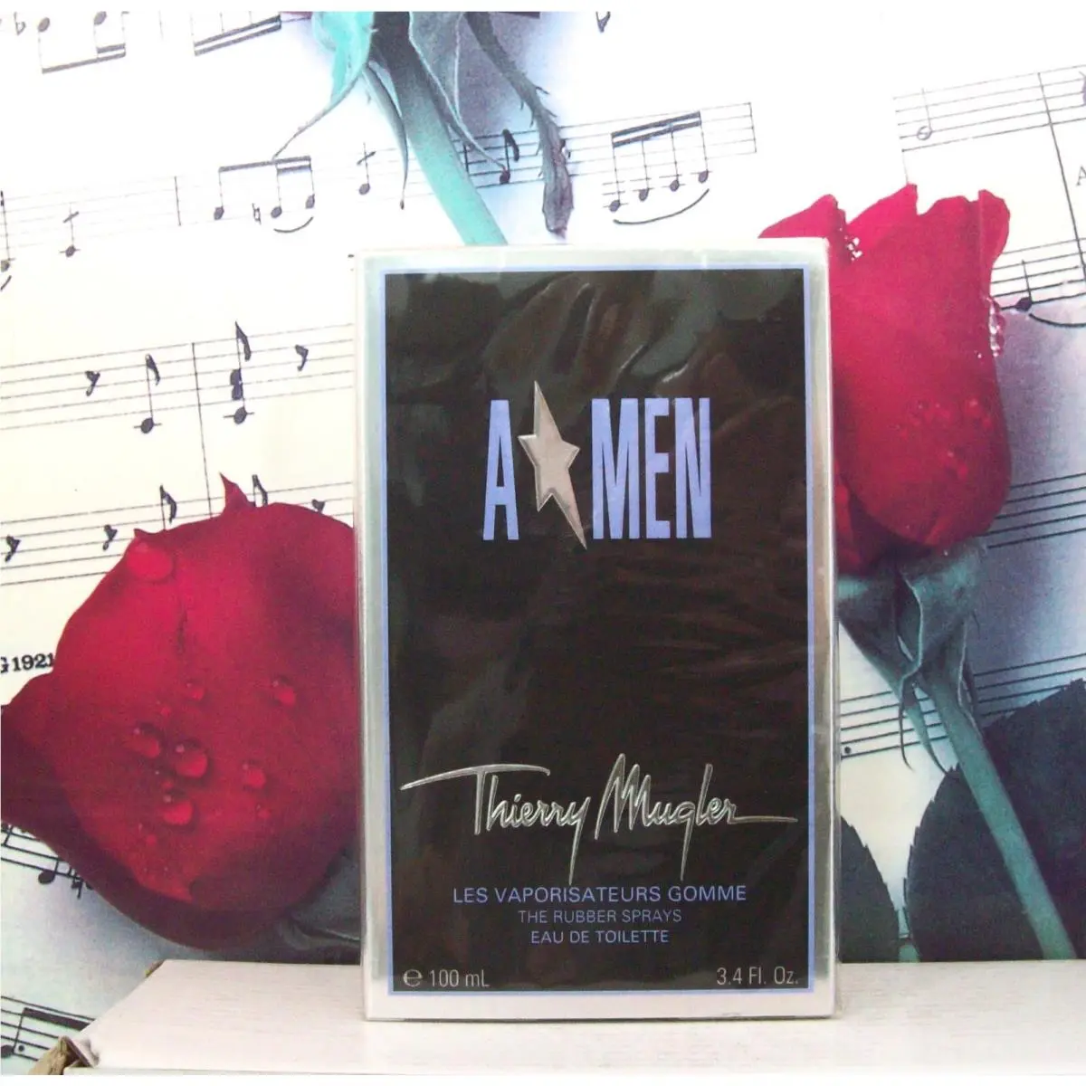 Angel Men Edt Spray 3.4 Fl. Oz. Rubber Flask. By Thierry  by Mugler