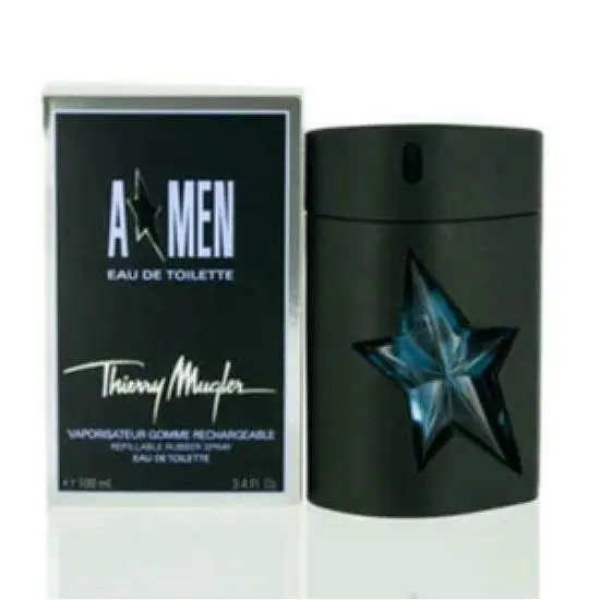 Thierry  Angel Men Eau DE Toilette Spray Refillable 3.4oz-100 ml by Mugler