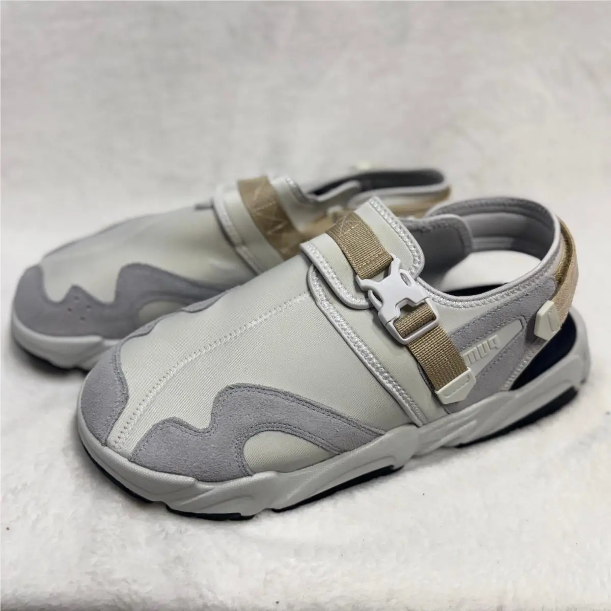 Puma 13 Trinomic Sandal Harbor Mist Grey Retro Luxury Athleisure Streetwear