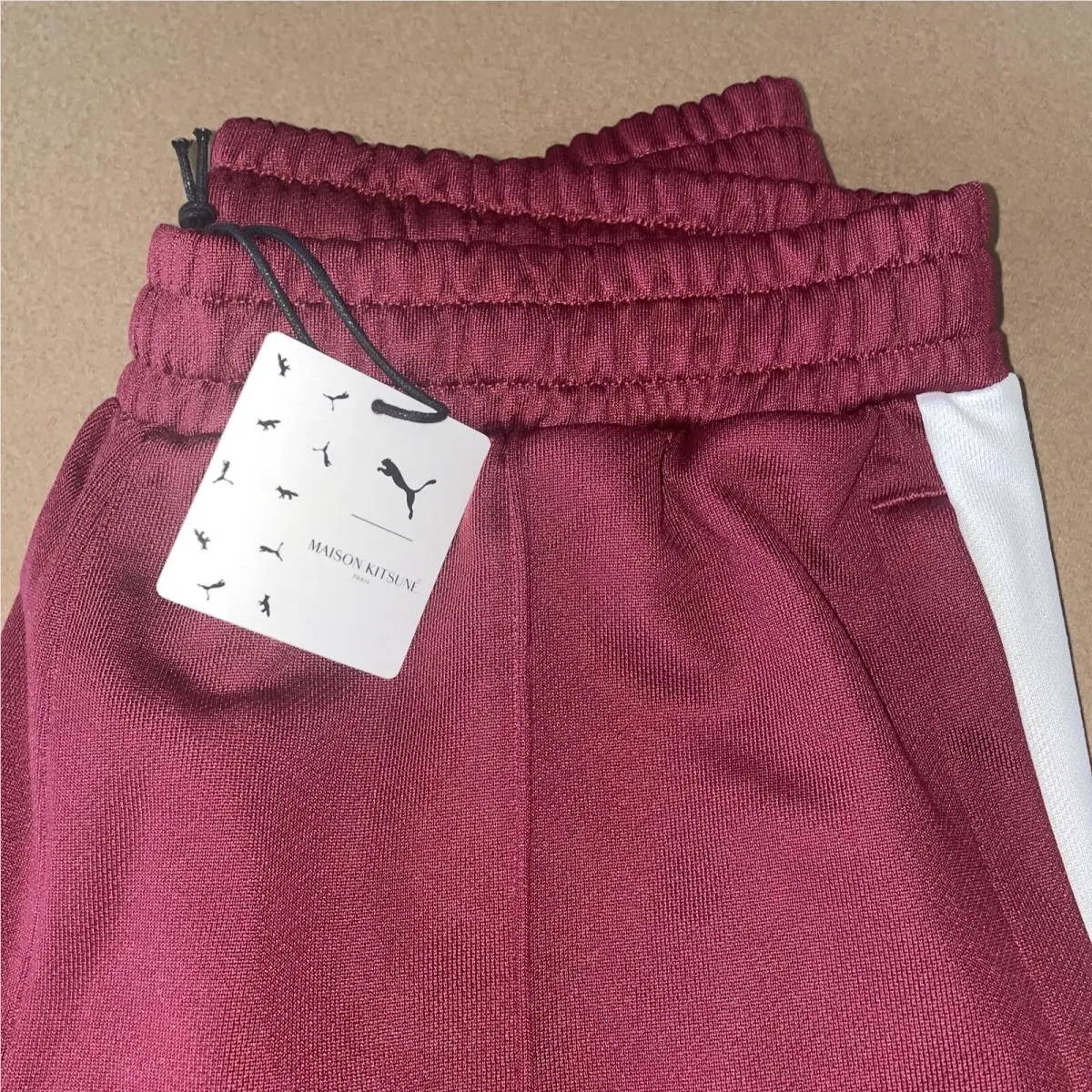 Puma clothing - Puma X Maison Kitsune T7  Pants - 530428-21 - Red (UPC: 194579503144) 1