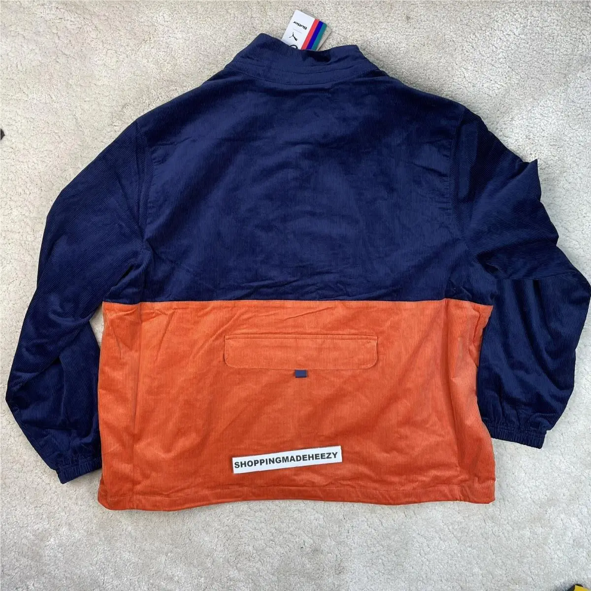 Puma clothing - Puma Corduroy Top - Corduroy Top - 532436-06 - Orange / Blue 10