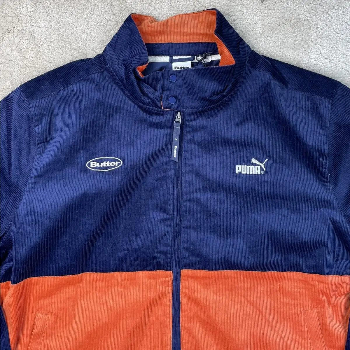 Puma clothing - Puma Corduroy Top - Corduroy Top - 532436-06 - Orange / Blue 0