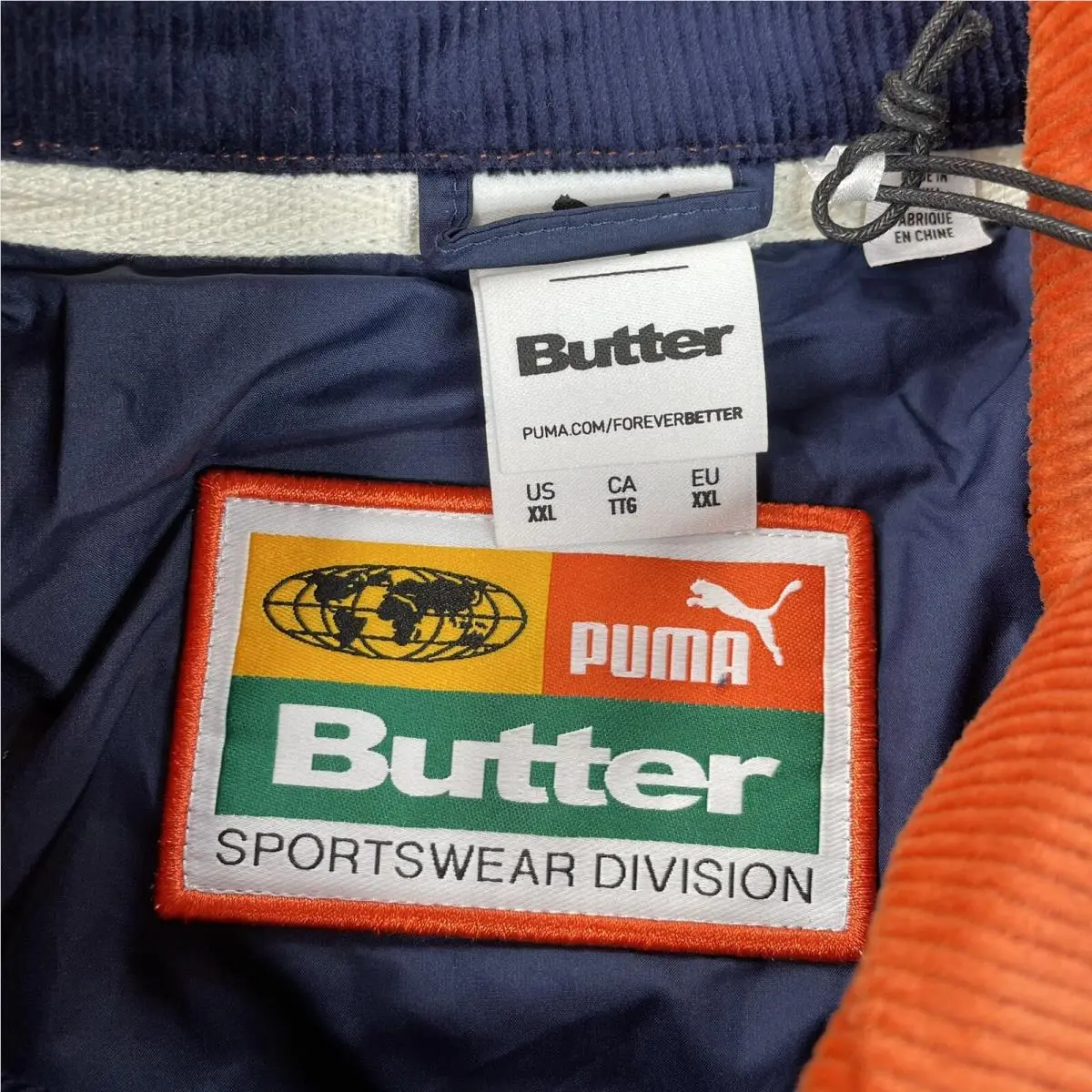 Puma clothing - Puma Corduroy Top - Corduroy Top - 532436-06 - Orange / Blue 5