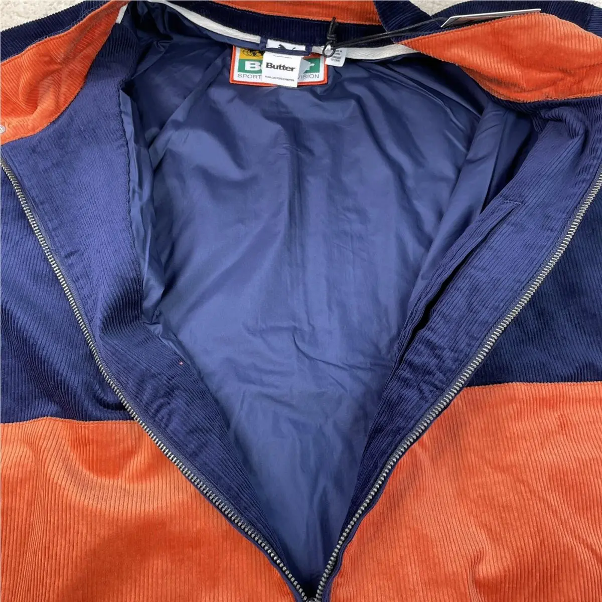 Puma clothing - Puma Corduroy Top - Corduroy Top - 532436-06 - Orange / Blue 6
