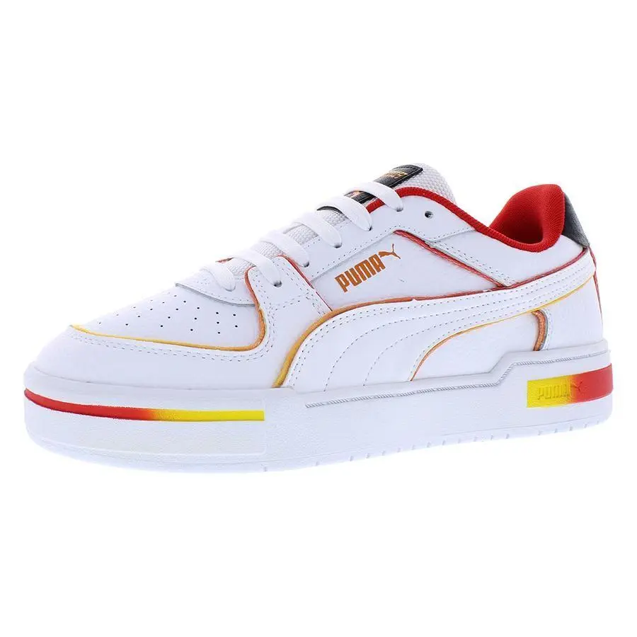 Puma shoes - Puma White/High Risk Red, Main: White (UPC: 195551648426) 3
