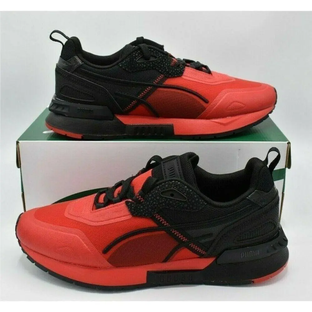 Mens Size 11.5 Mirage Tech Magma Red Black Sneakers Shoes 382730 01 by Puma