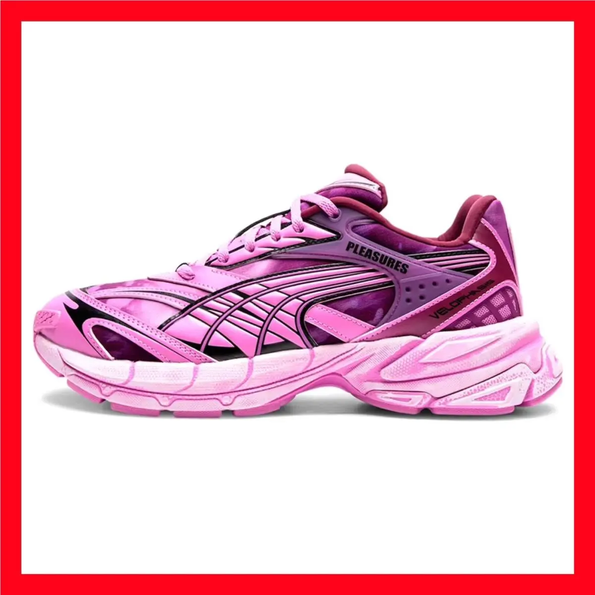 Pleasures x Velophasis Overdye Purple Pink Y2K 391696-01 Mens Size 9.5 by Puma