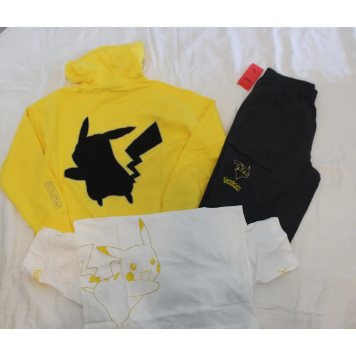 Boys Puma SZ M 11-12 Hoodie Pants Shirt Pokemon