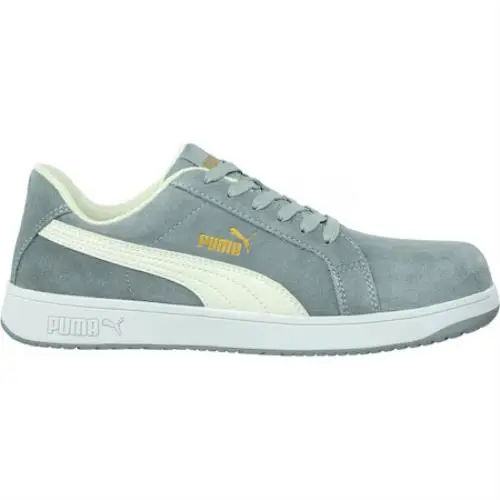 Puma Safety Shoes 640035-08-800 Men`s Athletic Shoe Grey White 8 640035