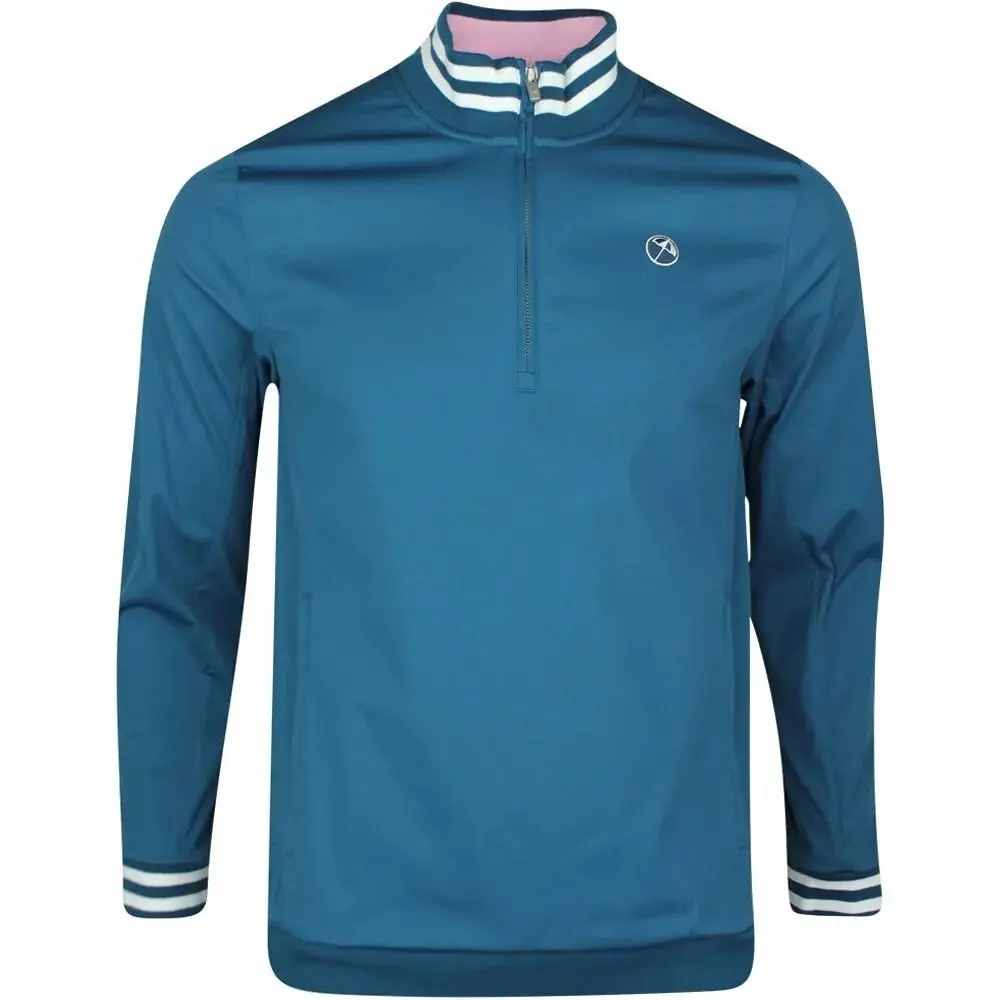 L Arnold Palmer x  Handshake 1/4 Zip Golf Pullover Sweater Jacket Blue by Puma