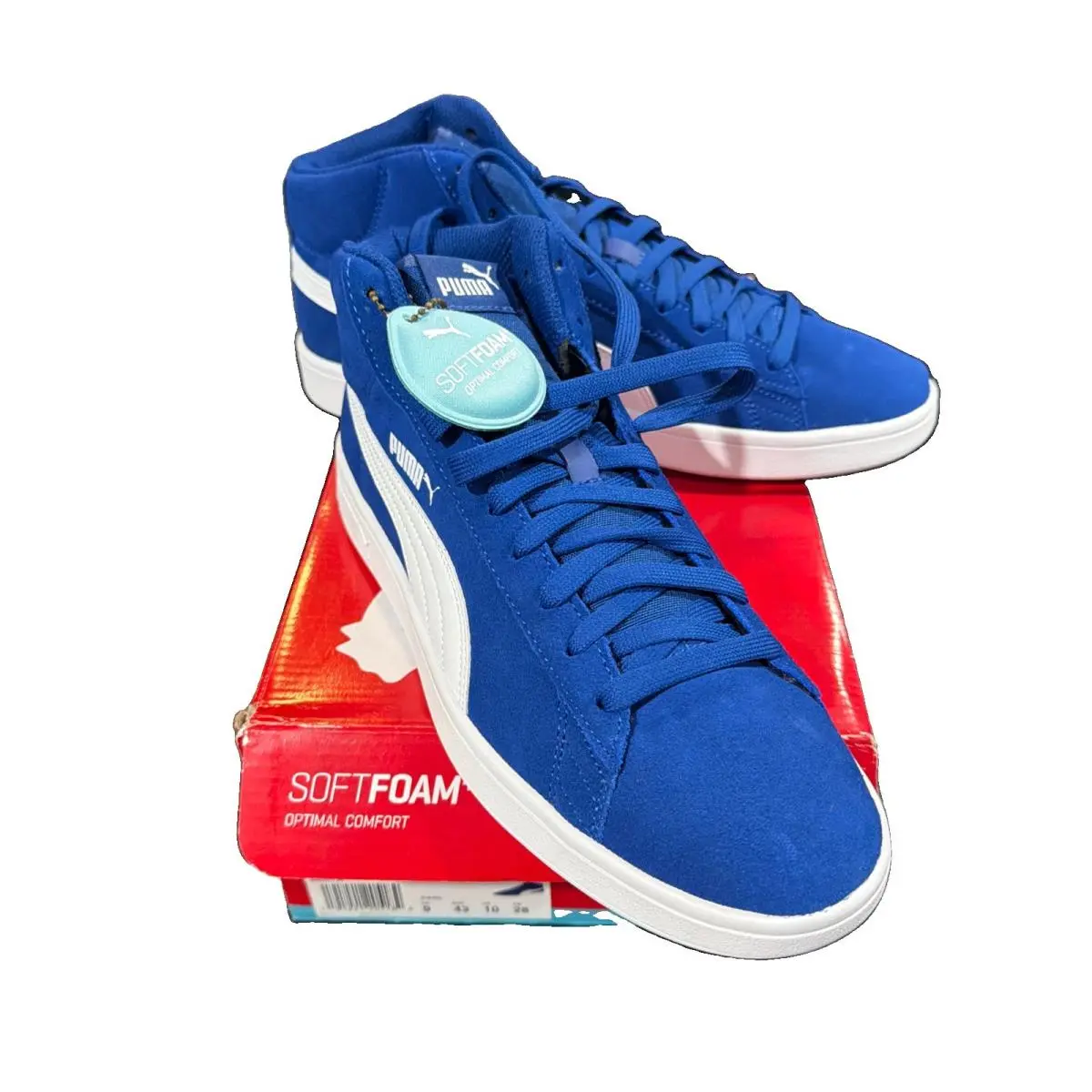 Puma Smash v2 Mid SD Sodalite Blue 366923 02 Rare Find Sz 10