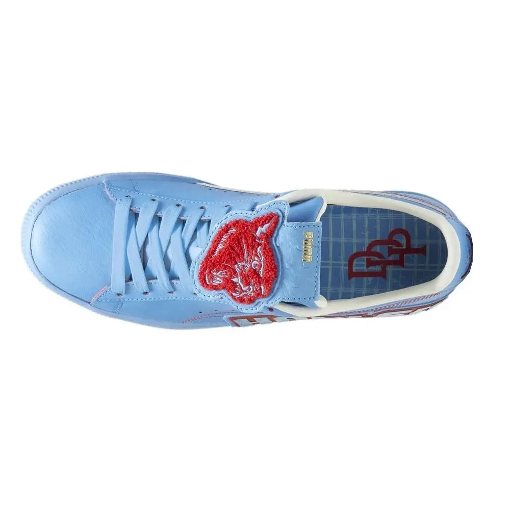 Puma shoes - PUMA  X Dapper Dan Clyde Post Game Runway Lace Up - 39449103 - Blue (UPC: 196856185203) 2