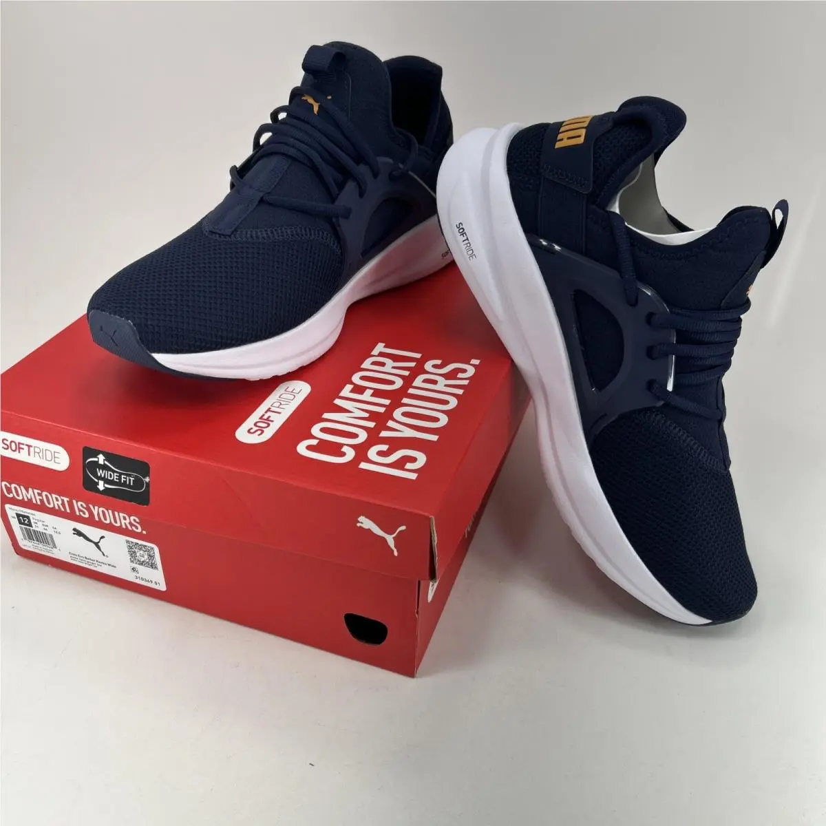 Puma Enzo Evo Better Remix Sneakers Mens 12 Blue Lace Up Comfort Running Shoes