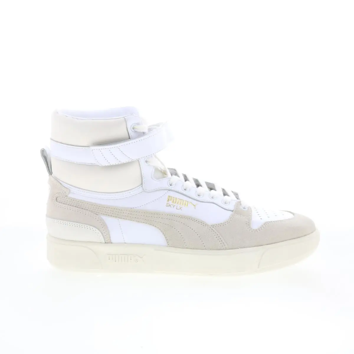 Puma Sky LX Mid Lux 37287001 Mens White Suede Lifestyle Sneakers Shoes 12