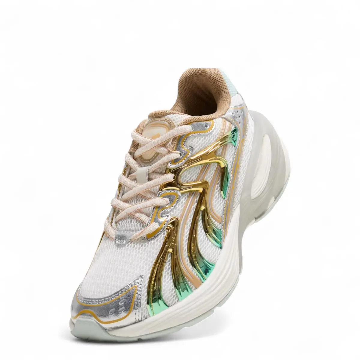 Puma shoes - PUMA Inverse - Inverse - 402972-01 - Warm White/Archive Gold (UPC: 0197674615415) 2