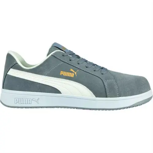 Puma Safety Shoes 640125-09.5-800 Women`s Athletic Shoe Grey White 9 1/2