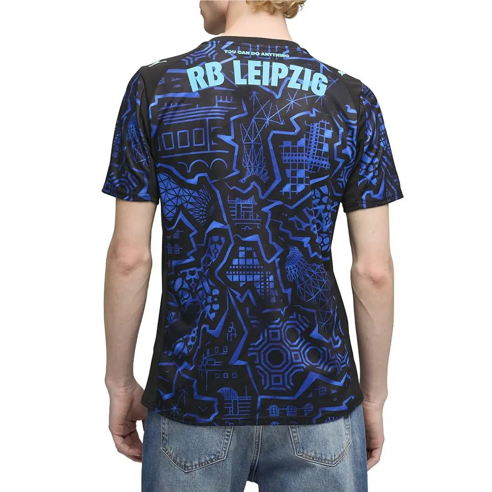 Puma clothing - PUMA Rb Leipzig Special GlowInTheDark Edition Soccer Jersey - 78402901 - Black, Blue (UPC: 199259338436) 2