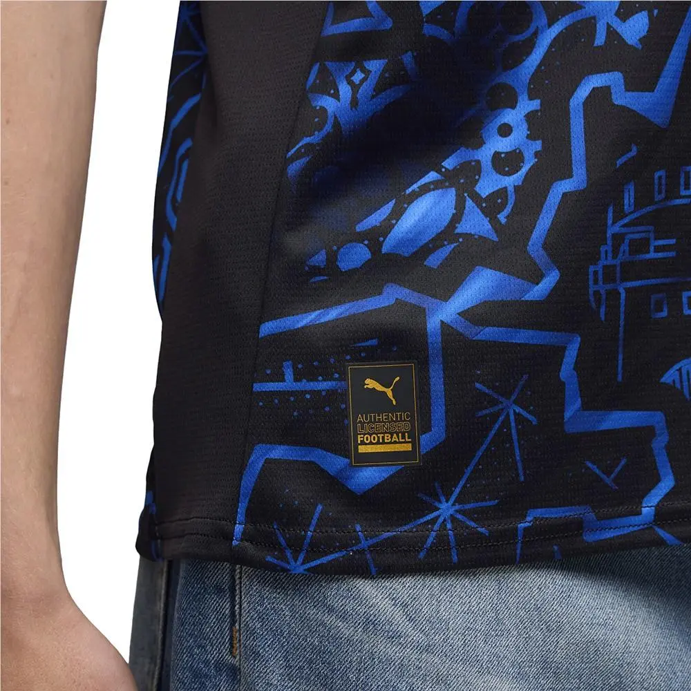 Puma clothing - PUMA Rb Leipzig Special GlowInTheDark Edition Soccer Jersey - 78402901 - Black, Blue (UPC: 199259338436) 4