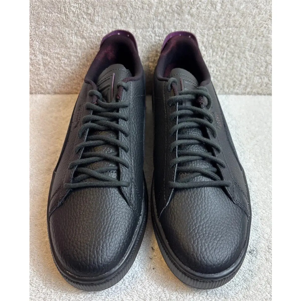 X Scuderia Ferrari SF Basket LS Moonless Night Leather Sneakers Men SZ 8 by Puma