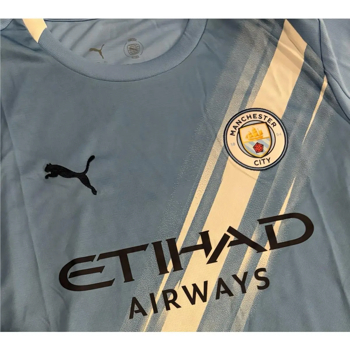 Puma clothing - Puma Manchester City Home - Manchester City Home - Blue (UPC: 4069157637671) 2